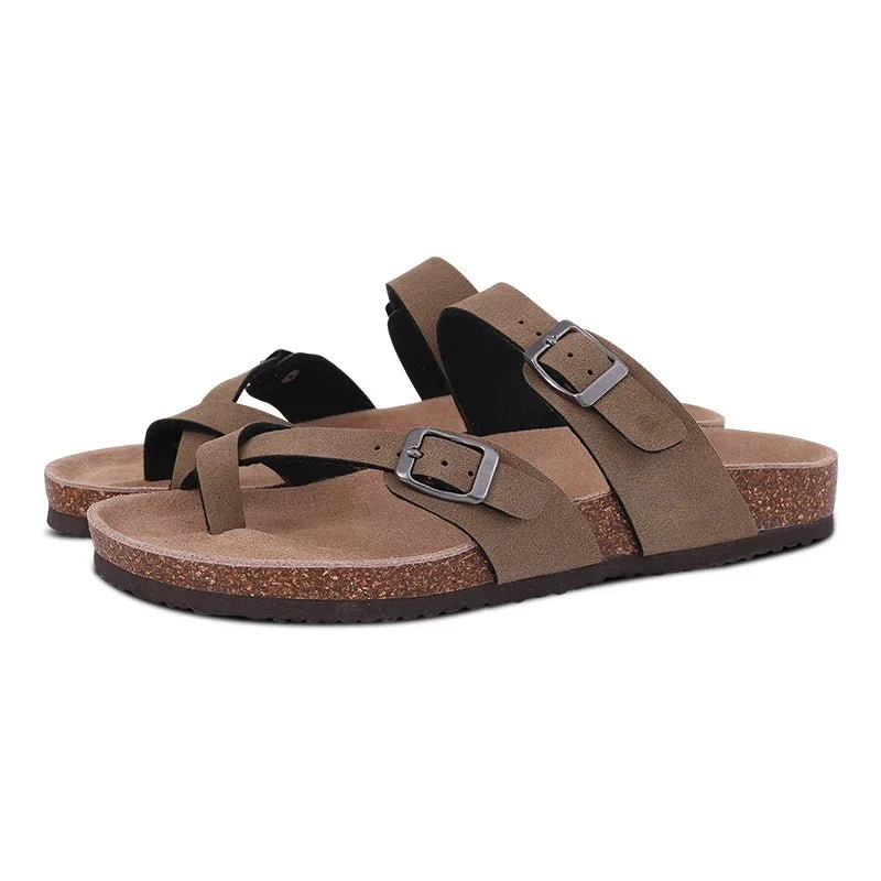 Comwarm Damen-Wildleder-Pantoletten mit Fußgewölbeunterstützung – Bequeme Strandsandalen und Clogs