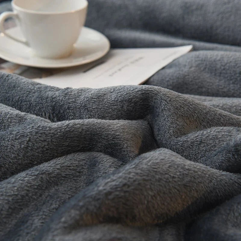 Wolldecke für warme Wintertage – Doppelseitiger Bettbezug (Queen-Size) & Camping-Tagesdecke