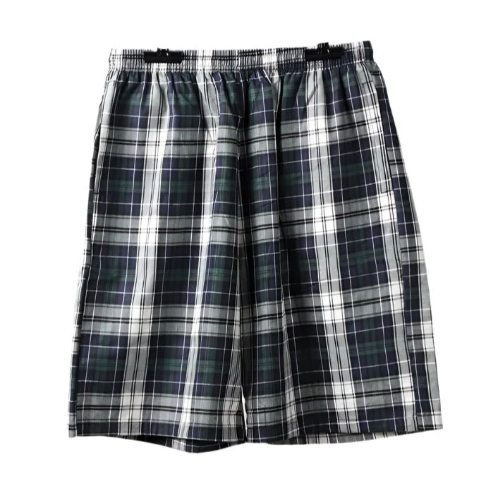 Herren-Boxershorts aus 100 % Baumwolle – Bequeme karierte Schlafbekleidung mit lockerer Passform