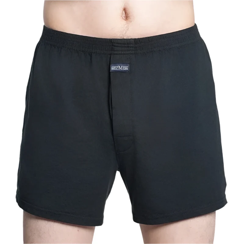 Herren-Boxershorts mit hohem Bund – Lässige karierte Baumwoll-Pyjamahose, Übergrößen M–3XL