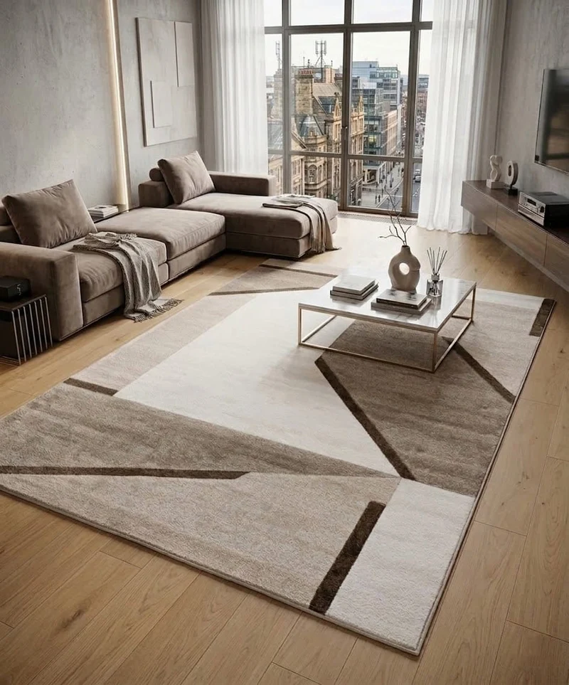 Tappeto Moderno New Times Grigio