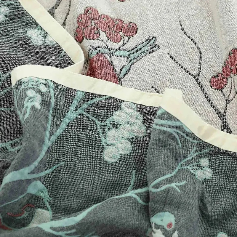 Weiche Sommerdecke aus japanischer Baumwollgaze für Sofa und Bett – leichte und atmungsaktive Bettwäsche