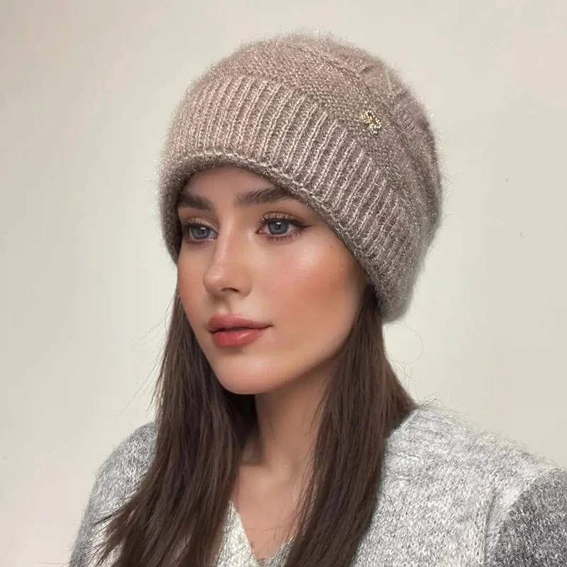 Kuschelige Damen-Winterstrickmütze für ultimative Wärme und Stil