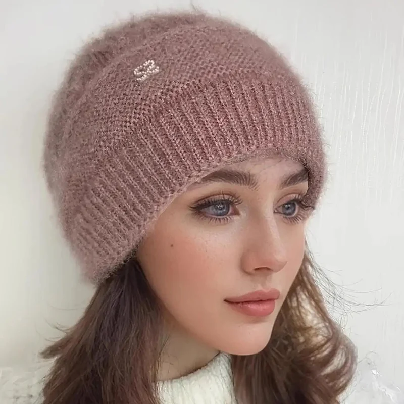 Kuschelige Damen-Winterstrickmütze für ultimative Wärme und Stil