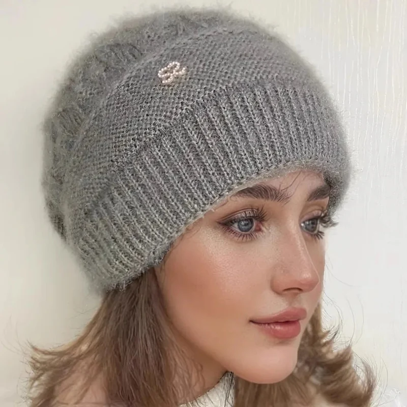 Kuschelige Damen-Winterstrickmütze für ultimative Wärme und Stil