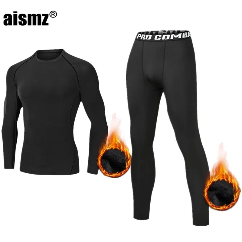 Thermounterwäsche-Set für Herren – Fleece-Sportunterwäsche (erste Schicht)