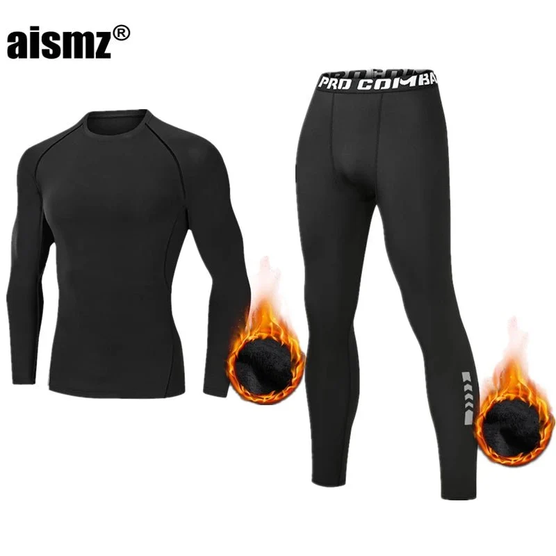 Thermounterwäsche-Set für Herren – Fleece-Sportunterwäsche (erste Schicht)