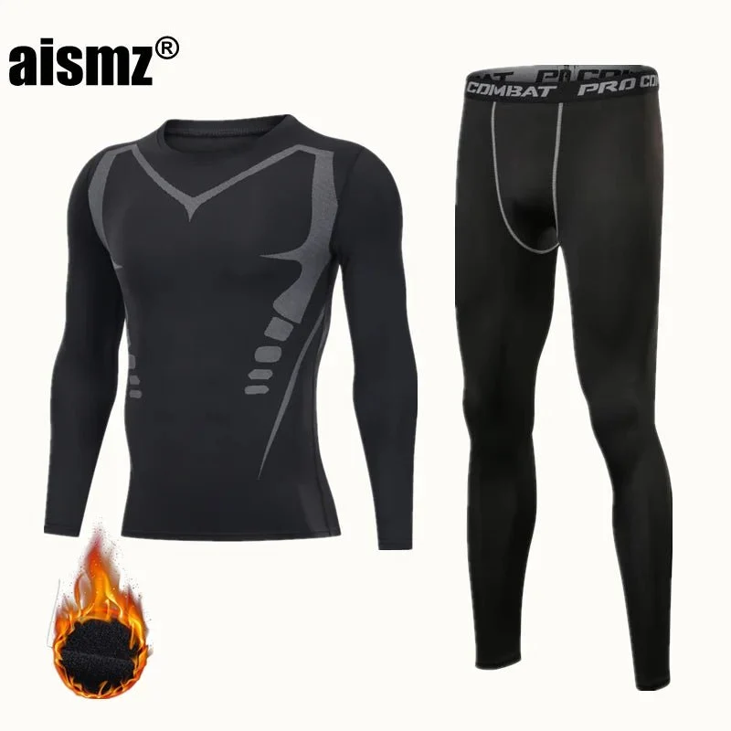 Thermounterwäsche-Set für Herren – Fleece-Sportunterwäsche (erste Schicht)