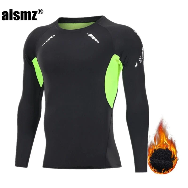 Thermounterwäsche-Set für Herren im Winter – Kompressions-Fleece-Unterwäsche, lange Unterwäsche, erste Schicht Sportbekleidung