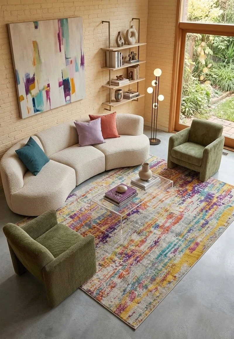 Tappeto Moderno Mamoo Multicolor