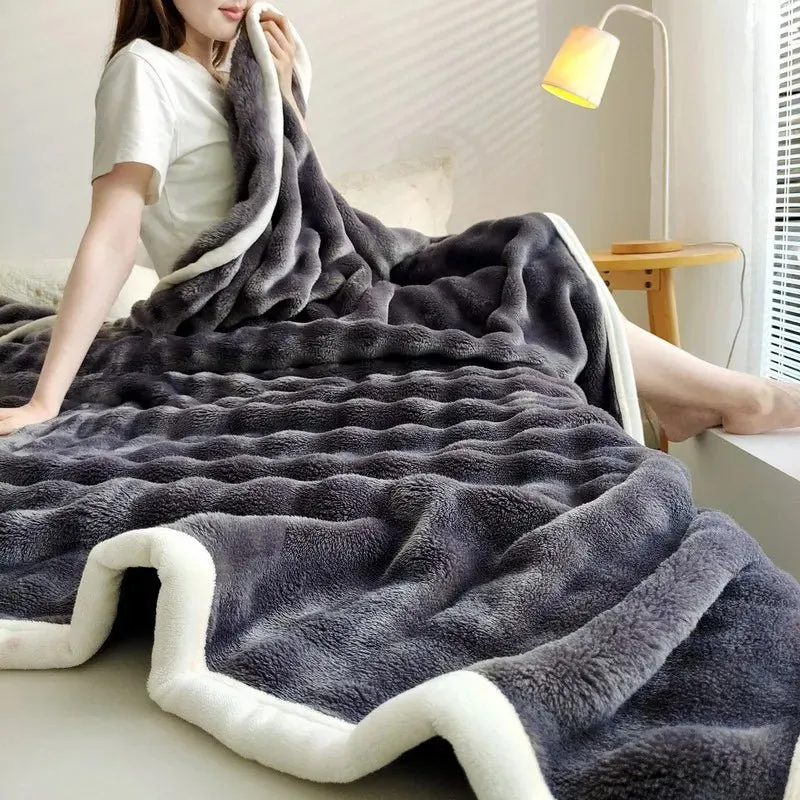 Flanelldecke in Unifarben – Weiche Kaninchenfelldecke für Sofa und Schlafzimmer – Korallenfleece im Großhandel