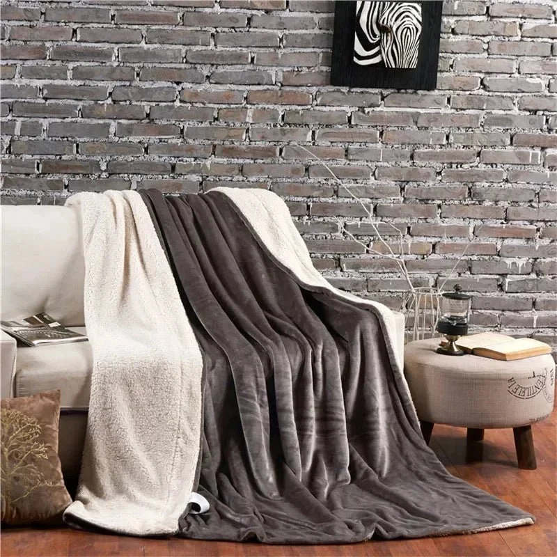 Kuscheldecke aus Wolle für warme Wintertage – Wendbarer Bettbezug (Queen-Size)