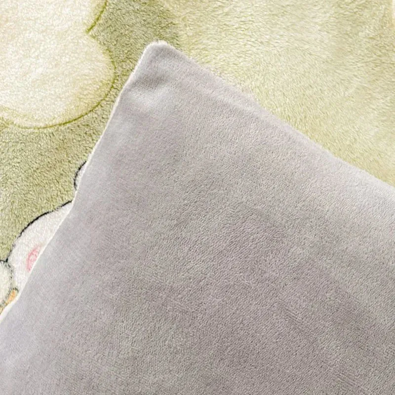 Herbst- und Winter-Schneeflocken-Bettbezug aus Samt – Dicker Flanell-Bettbezug mit Cartoon-Print für weiche, kuschelige und warme Plüschbettwäsche