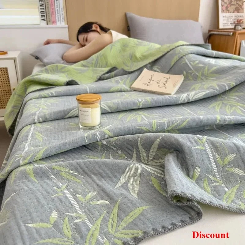 Jacquard-Decke aus Baumwolle – Dreilagige Garnwolle, Handtuch-Sofabezug/Schaldecke
