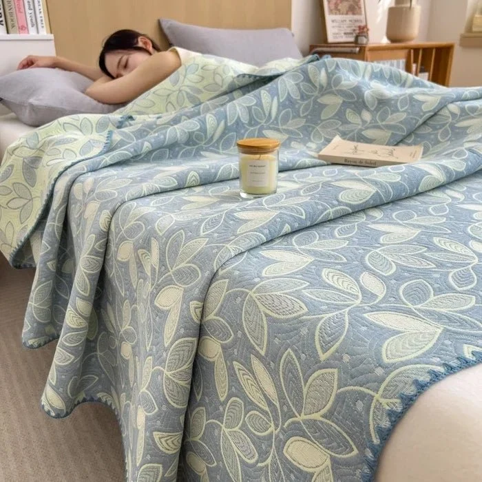 Jacquard-Decke aus Baumwolle – Dreilagige Garnwolle, Handtuch-Sofabezug/Schaldecke