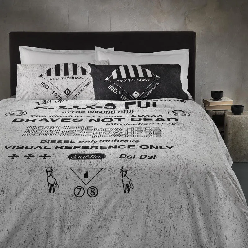 Copripiumino con federe graphic Moderno in Percalle