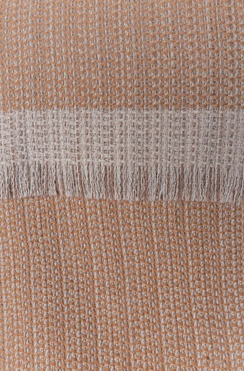 KUNA - Vivir Decke – 70 % Baby‑Alpaka & 30 % Schurwolle (Eco Line, ungefärbt)