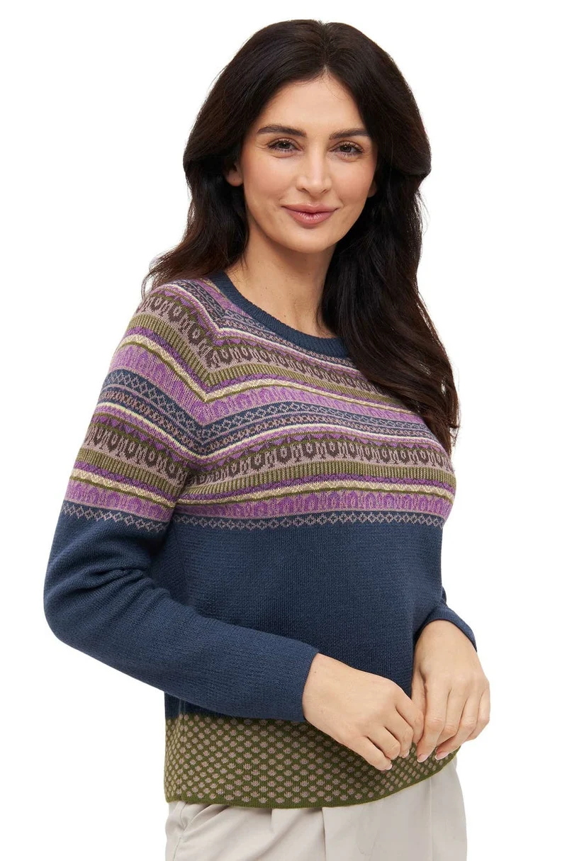 Apu Kuntur - Alpaka Pullover COLORES ANDEN – Kuscheliger Jacquard-Strick aus 100 % Baby Alpaka