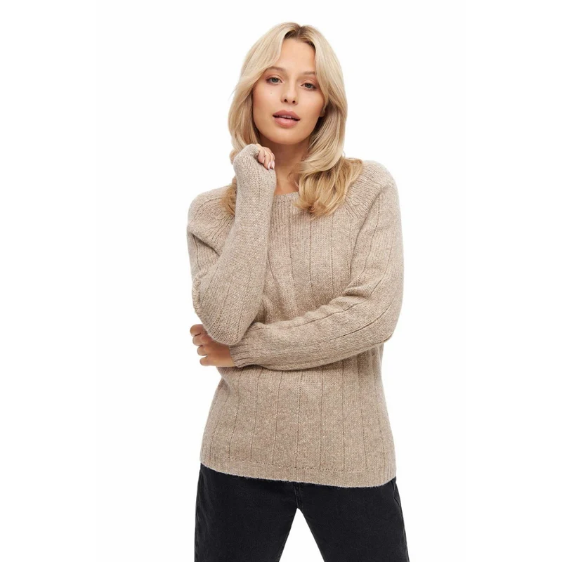 Apu Kuntur - Alpaka Pullover MOANA – Rundhals, leicht & weich mit Merinowolle