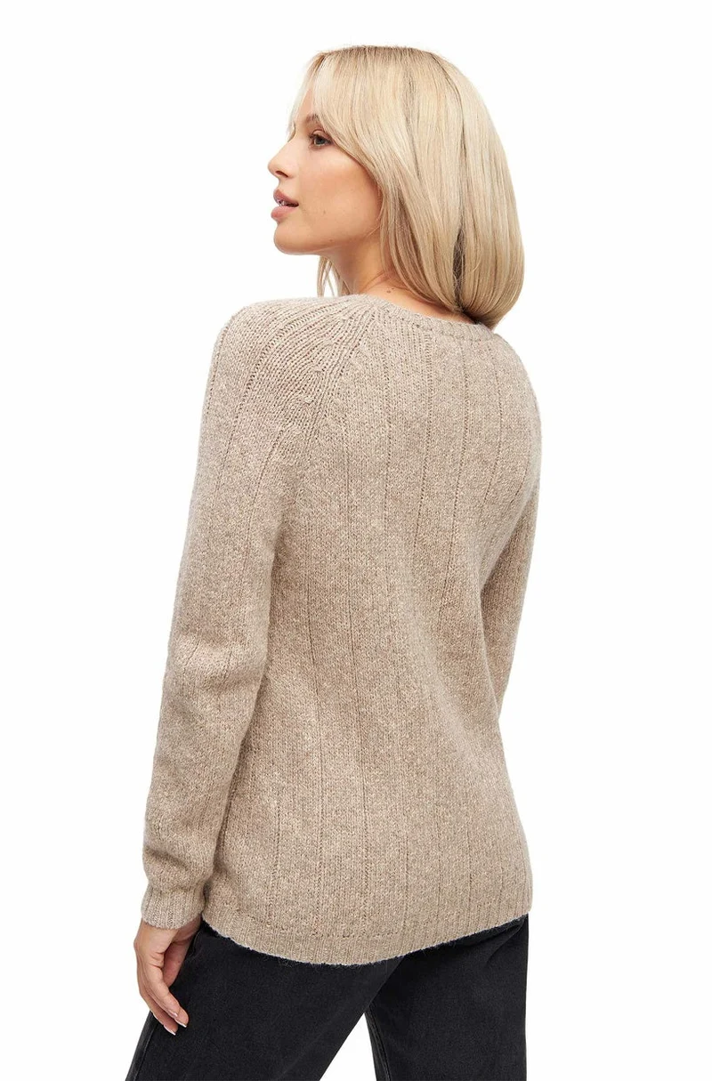 Apu Kuntur - Alpaka Pullover MOANA – Rundhals, leicht & weich mit Merinowolle