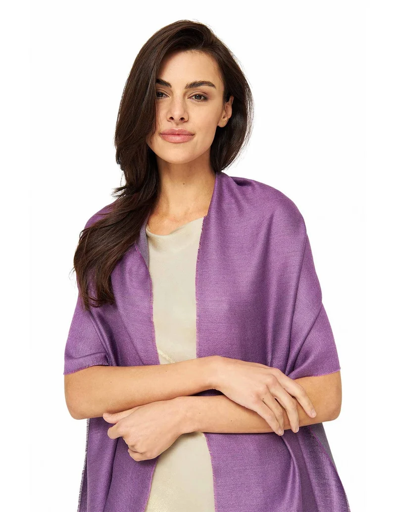 Apu Kuntur – ALPAKA-SEIDEN-SCHAL – DUO – 70 % BABY-ALPAKA & 30 % SEIDE