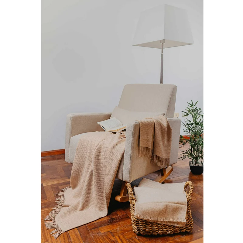 Kuna - VITOR – Premium-Decke aus 100 % Baby-Alpaka (Eco Line, ungefärbt)