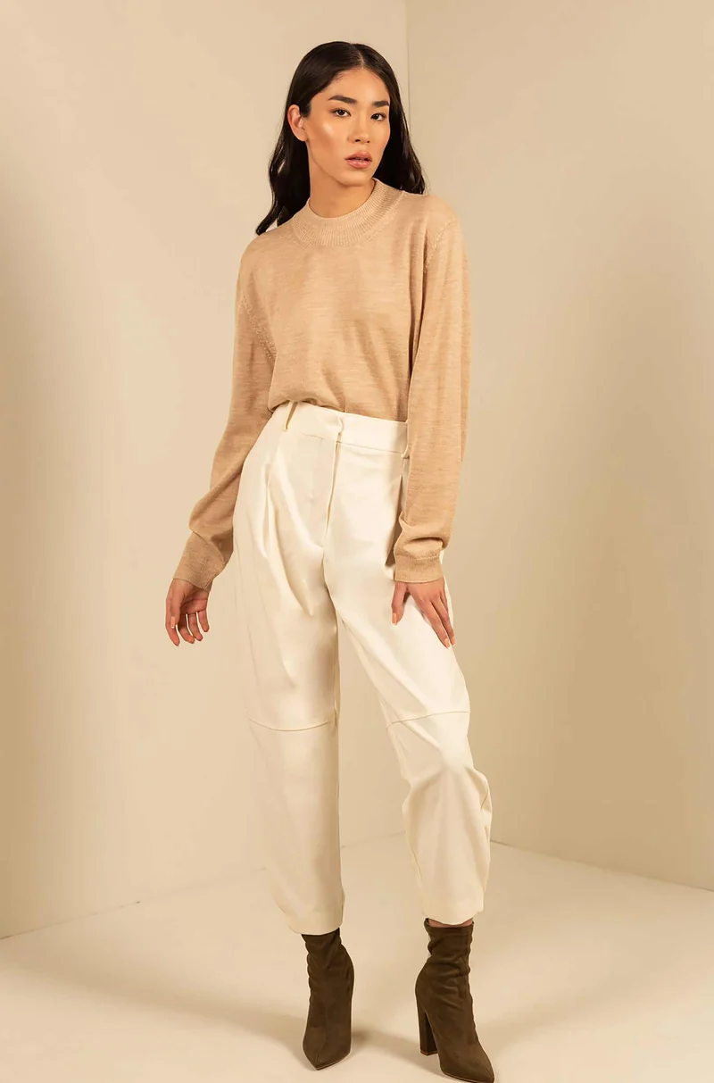 KUNA - Alpaka Damen Rollkragenpullover - Anahi – 100 % Baby‑Alpaka