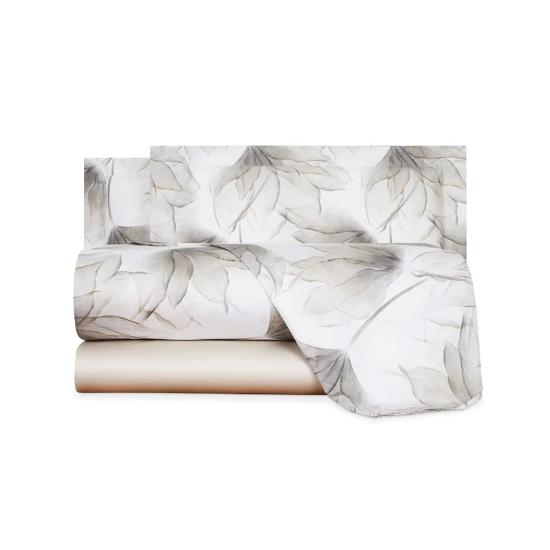 Completo Lenzuola abstract flower Floreale in Raso di cotone