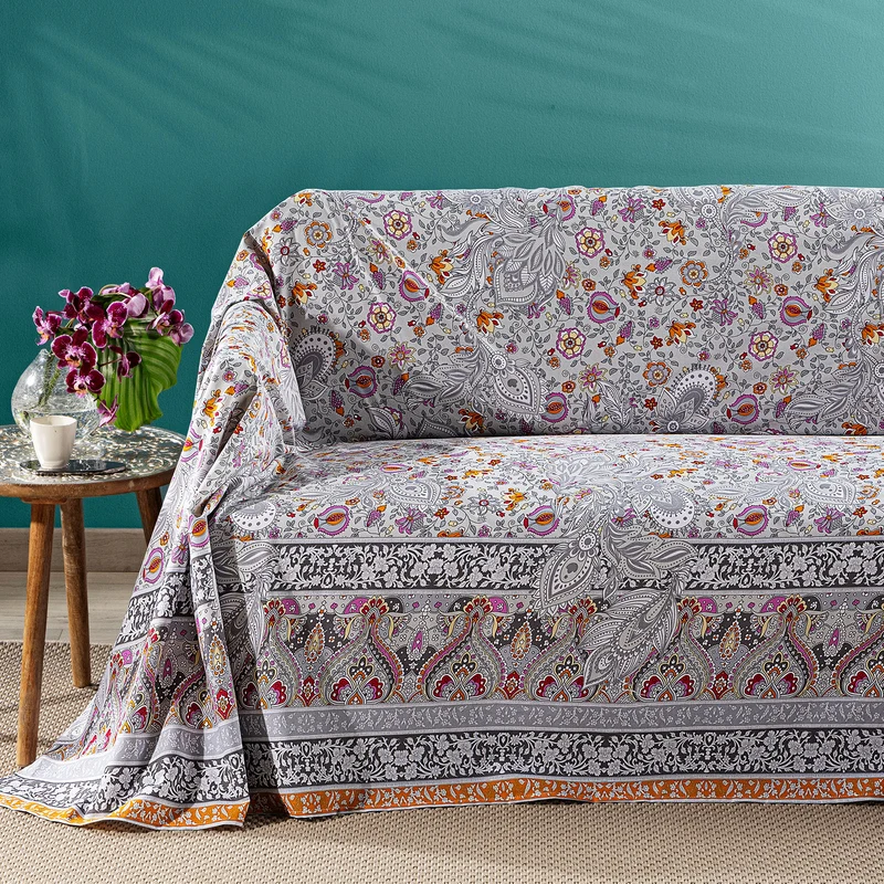 Telo arredo Copridivano Grandecor venere Oasis in Cotone