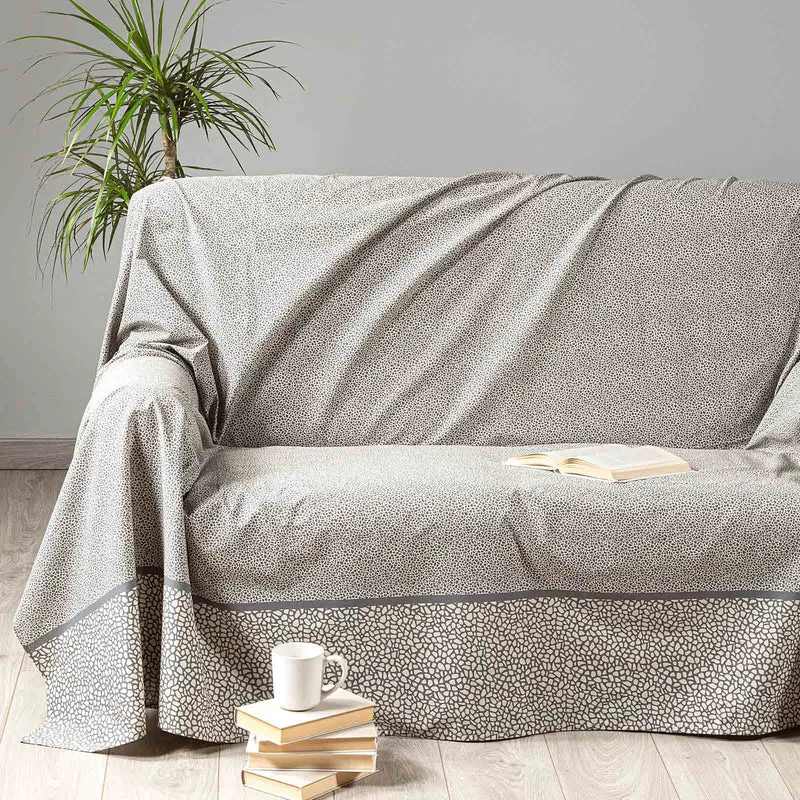 Telo arredo Copridivano Grandecor dike Moderno in Cotone