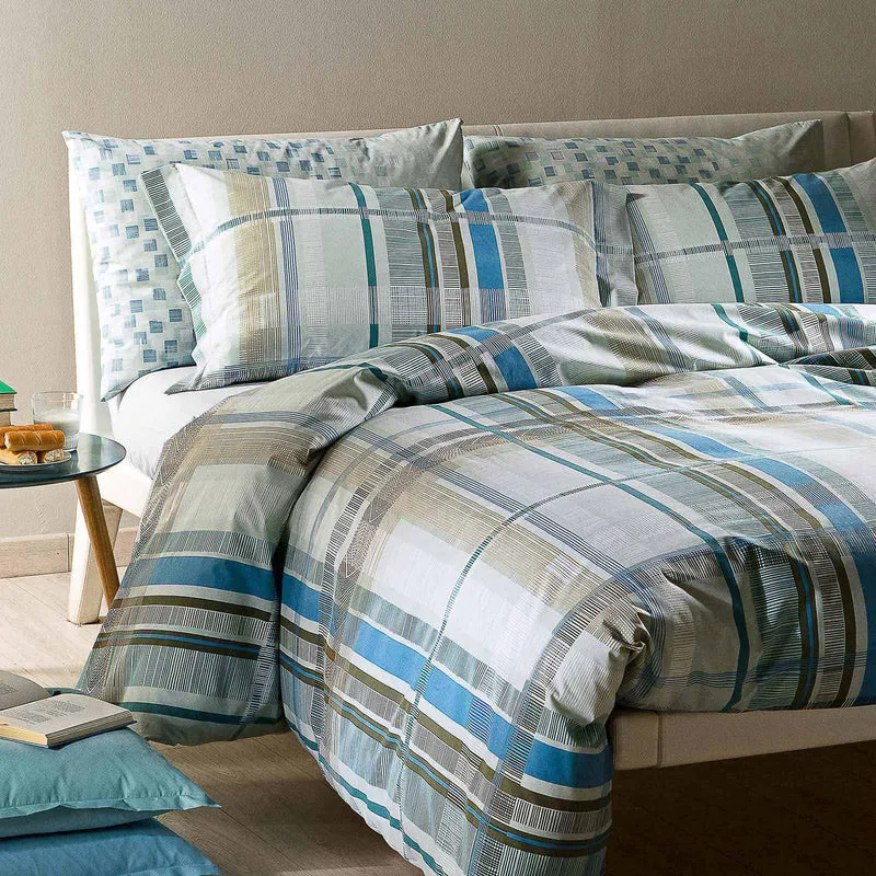 Copripiumino con federe chalet Winter Cottage in Cotone