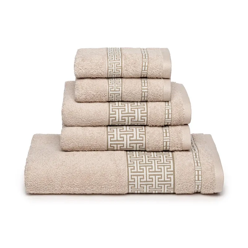 Set asciugamani in spugna atene in Cotone 450 gr/mq